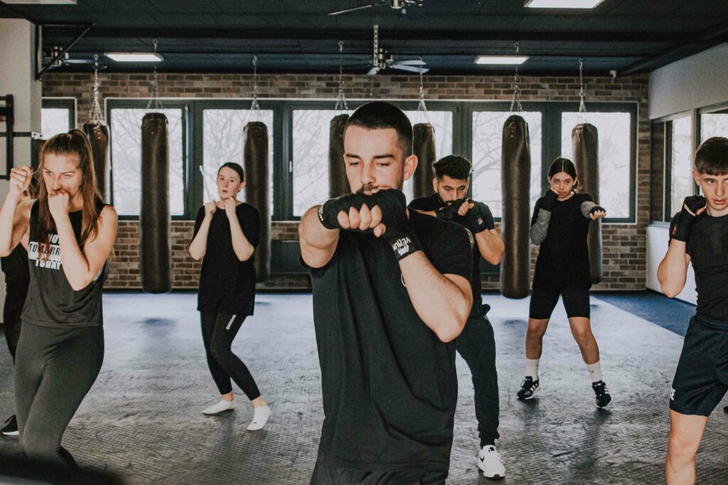 Boxtraining von Jugendlichen